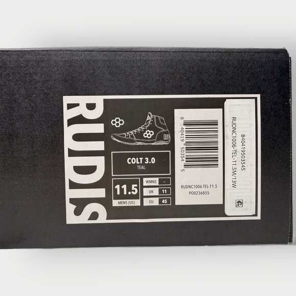 NEW Rudis Colt 3.0 Wrestling Shoes Men’s 11.5 Teal Green Mat High Top New w/Box - Picture 13 of 13